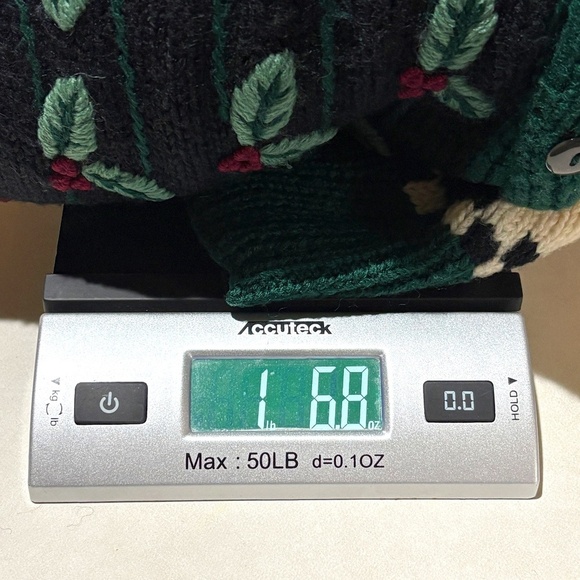 Vtg NORDSTROM Point Of View 100% Wool Embroidery Cardigan Sweater Sz S Holidays - Picture 12 of 12